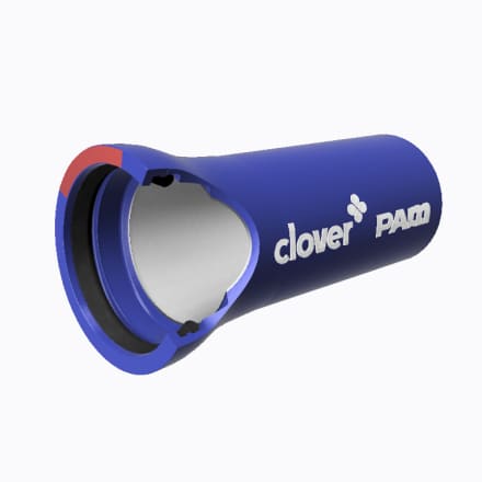 Zinalium ductile iron pipe with the clover and PAM logo