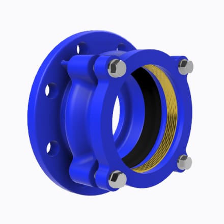 Blue Polyethylene restraint flange adaptor