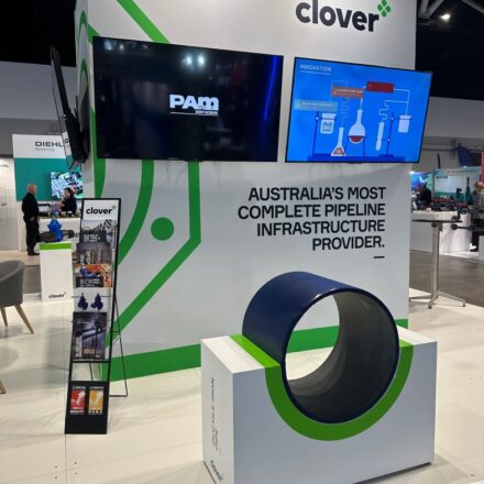 Clover's stand at OzWater