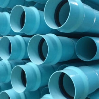 Blue pvc pipes