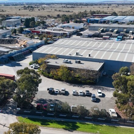 Drone photo of new Clover warehouse and office facilities